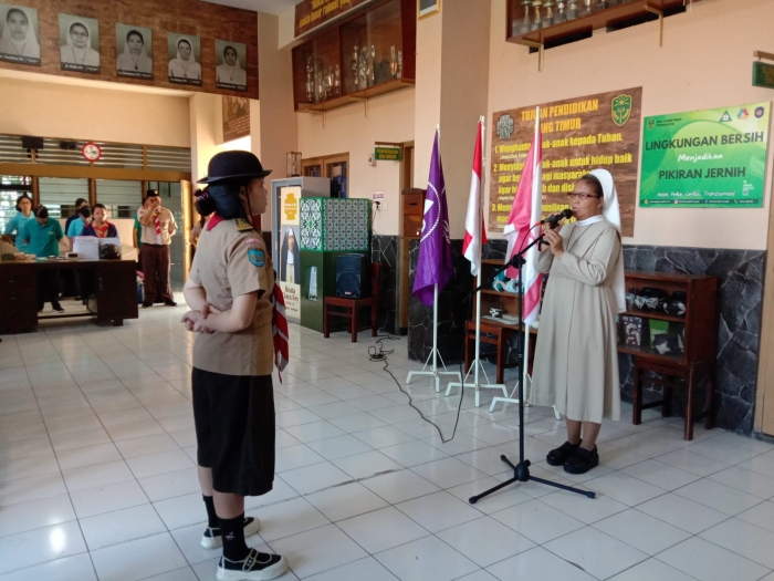 Apel Pelepasan Kemah Pramuka